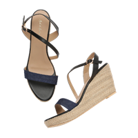 Mast & Harbourwomen Navy Blue & Black Colourblocked Sandals
