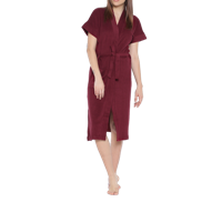 Maroon Bathrobe
