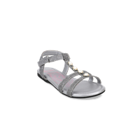 Kidsville Black Color Barbie Printed Fashion Sandals For Girls