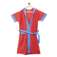 Girls Red & Blue Bath Robe