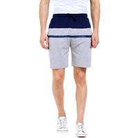 Maniac Men Grey Printed Slim Fit Regular Shorts
