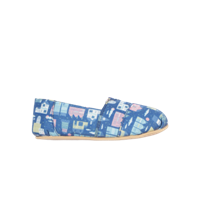 YK Girls Blue Printed Espradrilles