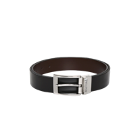 United Colors Of Benetton Men Black & Brown Reversible Solid Belt