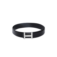 Tommy Hilfiger Men Black Solid Leather Belt