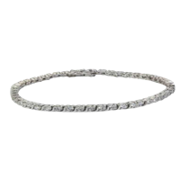 Vorra Fashion  Alloy Platinum Tennis Bracelet