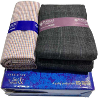 Raymond Poly Viscose Checkered, Self Design Shirt & Trouser Fabric