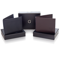 Geoffrey Been Trifold Leather Wallet by Geoffrey Beene