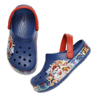 Unisex Kids Navy Blue & Red Printed Paw Patrol Band Clogs