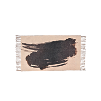 EverHOME Beige & Brown Rectangle Printed No-shredding Light Dhurrie