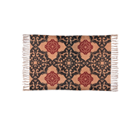 EverHOME Brown & Beige Printed Dhurrie