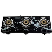 Sigri-wala Glass, Aluminium, Steel Automatic Gas Stove