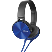 Sony Mdr-Xb450-Blue Wired Without Mic Headset