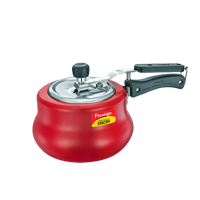 Prestige Svachh, 10752, 3 L, Nakshatra Duo Red Handi, With Deep Lid For Spillage Control