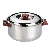 Vinod Stainless Steel Casserole - 1000 Ml, 1Pc, Multicolor