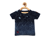 Gini And Jony Boys  Printed Round Neck T-Shirt