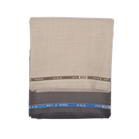 Vimal Men Poly-Viscose Unstitched Trouser Fabric Combo(Cream,Rusty,1.3 Meters)