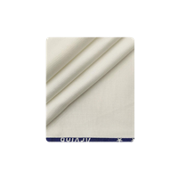 Arvind Men'S Cotton Structured 1.30 M Unstitched Trouser Fabric (White, Free Size)