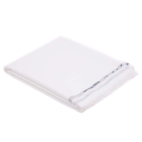 Raymond Cotton Shirt Fabric For Men 1.6 Meters (Big Pana) Pattern: Self Design Slub, Color: White