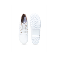 LONDON STEPS Women White Solid Heeled Boots