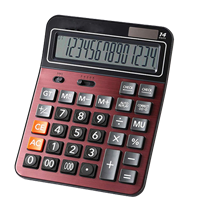 Mengshen Solar Battery Desktop Calculator Large Dual Power Standard Function Business Calculator With 14 Digit Large Lcd Display Convenient For Office