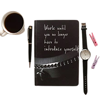 Papboo Unruled A5 Motivational Work Untill Soft Bound