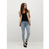 Mango Women Blue Light Fade Skinny Fit Stretchable Jeans