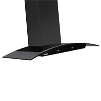 GLEN 90 cm 1200 m3-hr Auto-Clean Curved Glass Kitchen Chimney