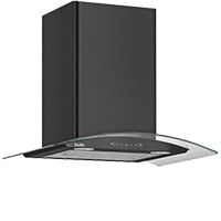 GLEN 1200 m3/hr Curved Glass Chimney 