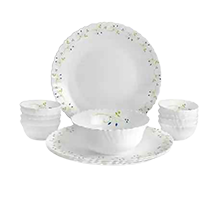 cello Opalware Dazzle Tropical Lagoon Dinner Set, 13 PC Dinner Set