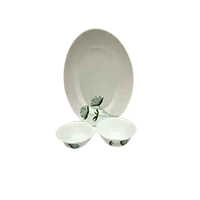 BOROSIL Pack of 3 Bone China Dinner Set