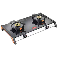 Prestige Svachh GSTV-02 Glass Manual Gas Stove  (2 Burners)