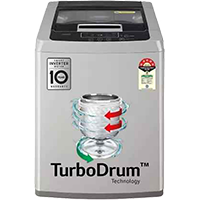 LG 8 kg Combined with TurboDrum and 5 Star Rated, Fully Automatic Top Load Washing Machine