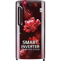LG 205 L Direct Cool Single Door 4 Star Refrigerator  (Scarlet Charm, GL-B221ASCY)