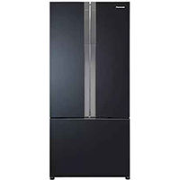Panasonic 550 L Frost Free Triple Door 3 Star Refrigerator  (black, NR-CY550QKXZ)