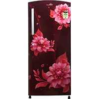 Lloyd by Havells 200 L Direct Cool Single Door 4 Star Refrigerator (Begonia Wine, GLDF214SBWT2PB)