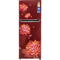 Lloyd by Havells 310 L Frost Free Double Door 2 Star Refrigerator  (Sakura Red, GLFF312ASRT1PB)